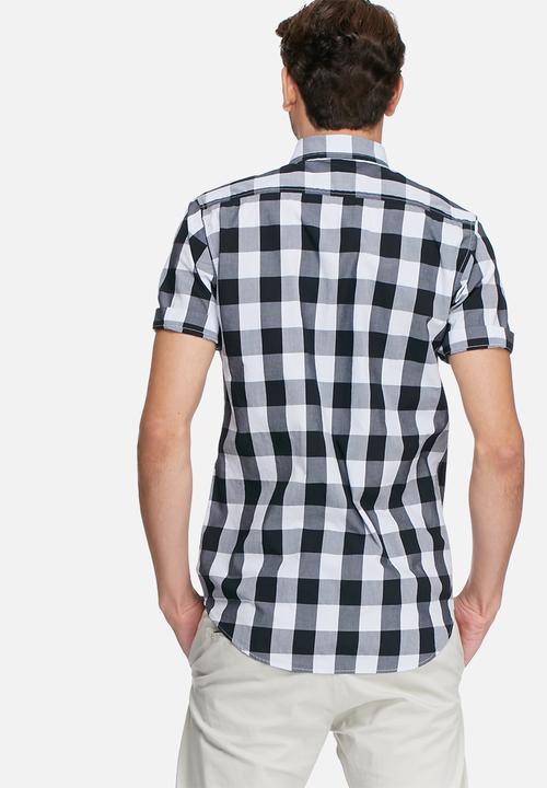 basicthread - Check slim fit s/s shirt