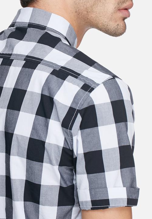 basicthread - Check slim fit s/s shirt