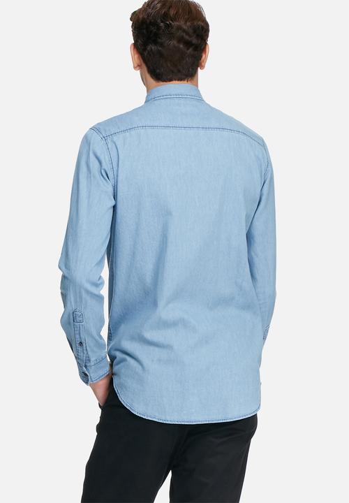 basicthread - Denim regular fit shirt 