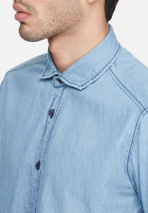 basicthread - Denim regular fit shirt 