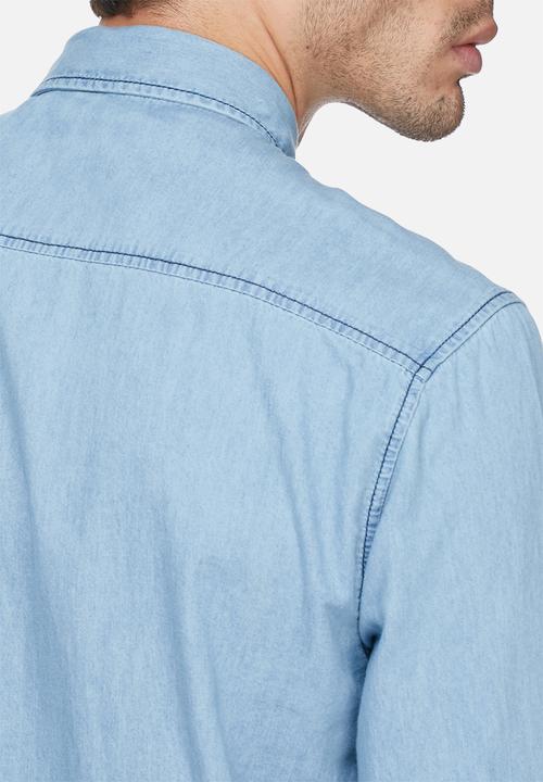 basicthread - Denim regular fit shirt 