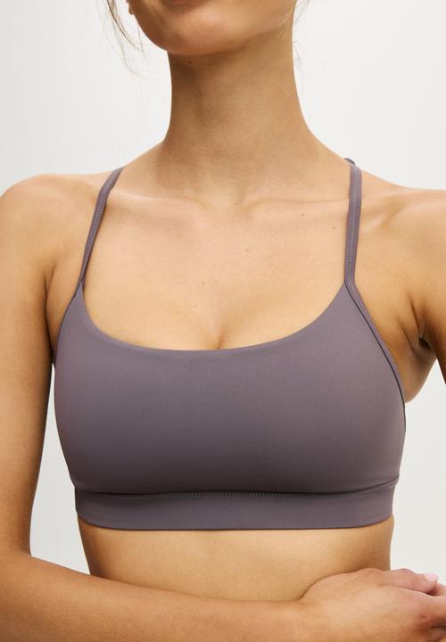 Cotton On - 365 Keyhole Crop - Violet Grey