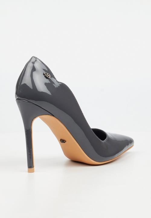 Miss Black - Lola 1 classic scallop heel - charcoal