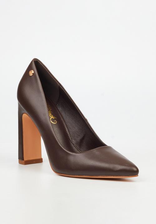 Miss Black - Nala 2 classic block heel - chocolate