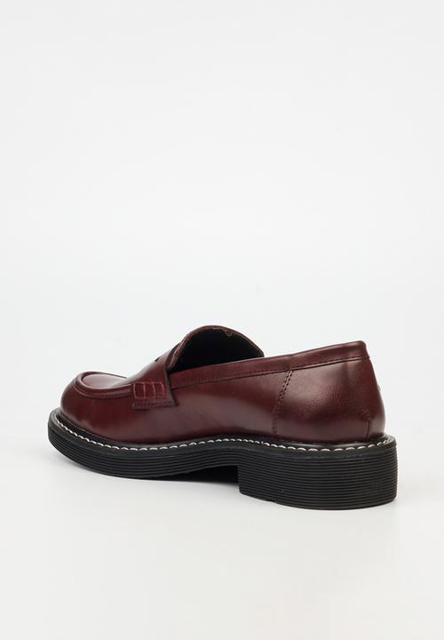 Miss Black - Princeton 5 penny moc derby - burgundy