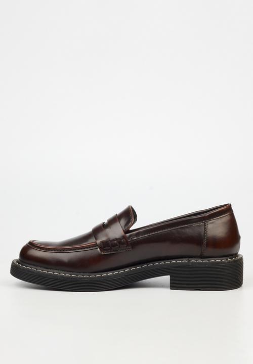 Miss Black - Princeton 5 penny moc derby - chocolate