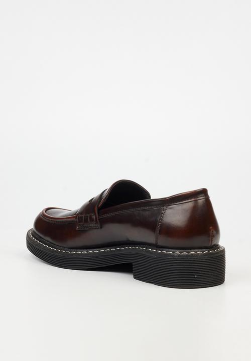 Miss Black - Princeton 5 penny moc derby - chocolate