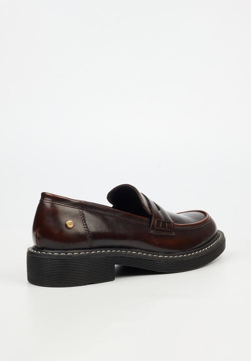 Miss Black - Princeton 5 penny moc derby - chocolate