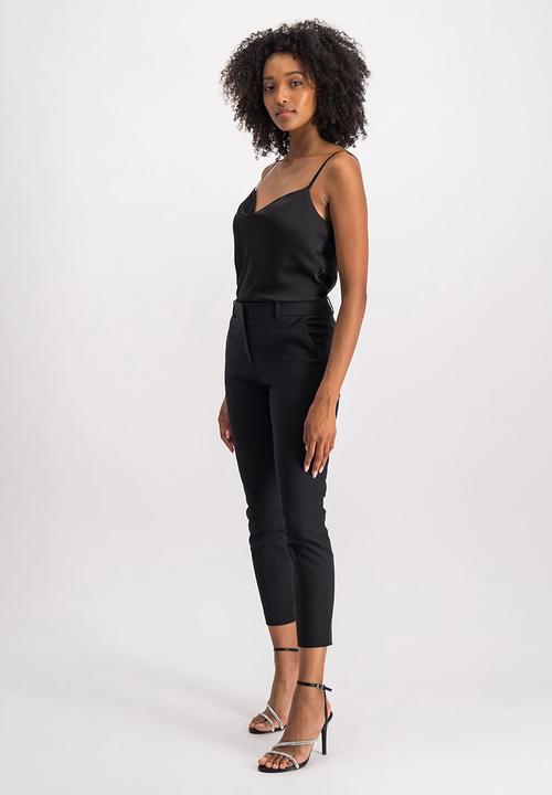 Forever New - Grace 7/8th slim pants in black - black