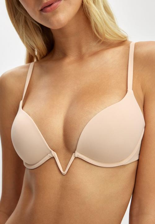 Cotton On - V Wire Lightly Lined Bra - Frappe
