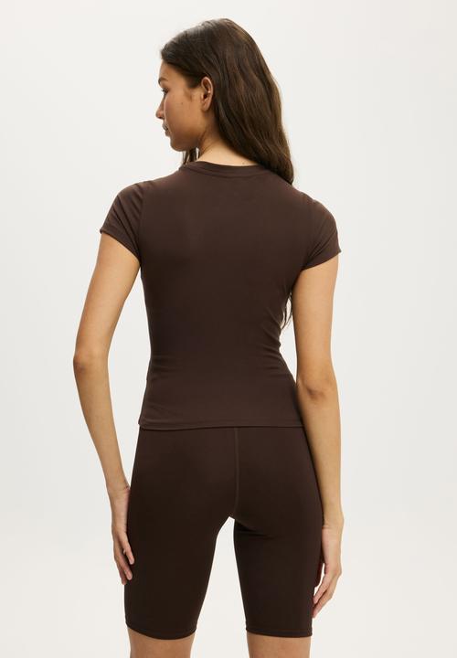 Cotton On - Ultra Soft Fitted T-shirt - French Roast