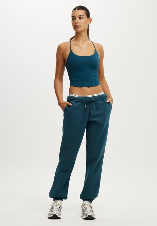 Cotton On - Ultra Soft Contour Strappy Back Tank - Tidal Teal