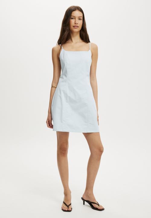 Cotton On - Seamed mini dress - seaside blue