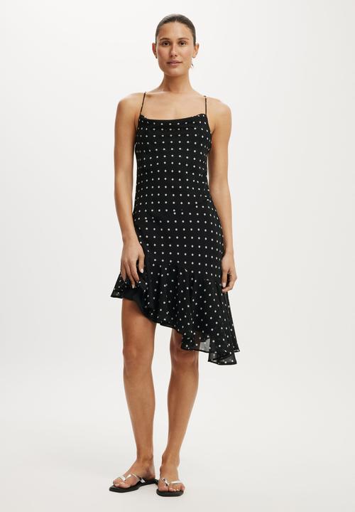 Cotton On - Bridget midi dress - black polka dot