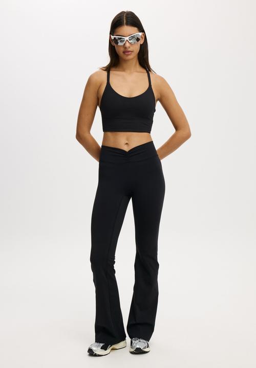 Cotton On - Active Bonded Strappy Tank - Black