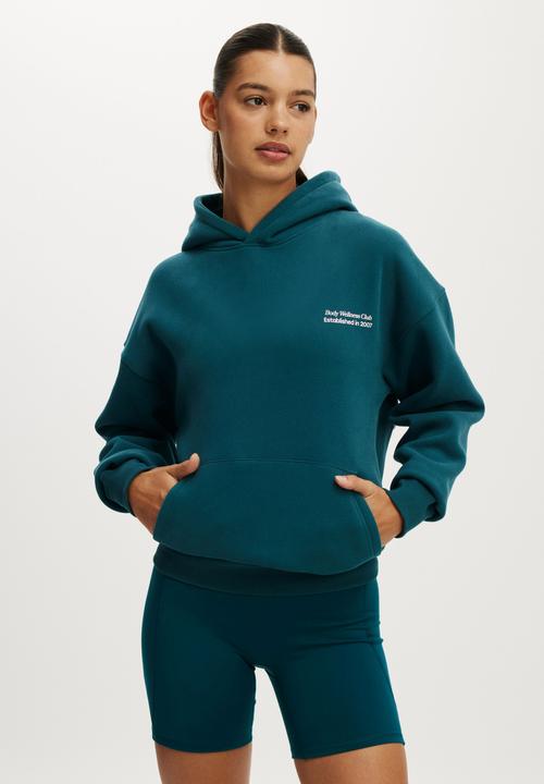 Plush Premium Graphic Hoodie - Tidal Teal/Bw Club