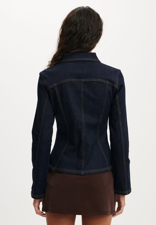 Cotton On - Fitted denim jacket - aries blue