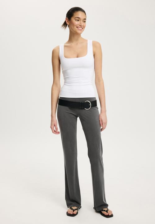 Cotton On - Hold Me Scoop Tank - White