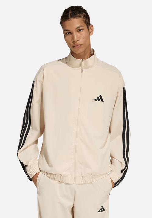 adidas Performance - 3-Strip Woven TrackTop  - Crystal Linen