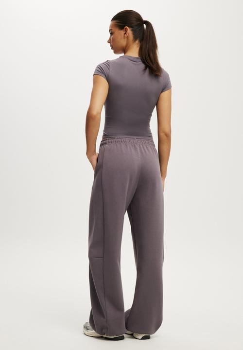 Cotton On - Summer Fleece Barrel Sweatpant - Violet Grey