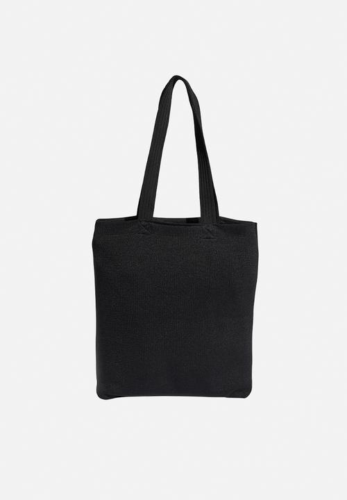 Crochet tote bag - black