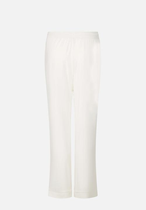Hunkemoller - Pant jersey essential - whisper white