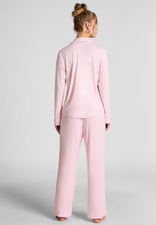 Hunkemoller - Jacket long sleeve jersey essential - pink