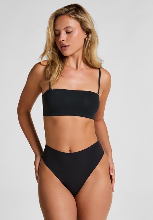 Hunkemoller - Smooth bandeau bralette - caviar