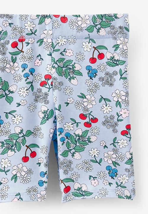 Cotton On - Hailey Bike Short - Dawn Blue/Floral