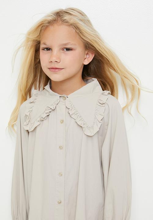 Pop Candy - Peterpan collar dress - beige