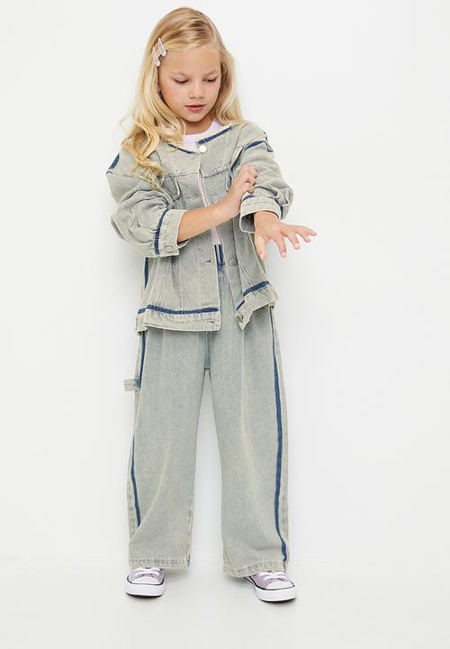 Pop Candy - Light wash denim jacket & jeans - light blue