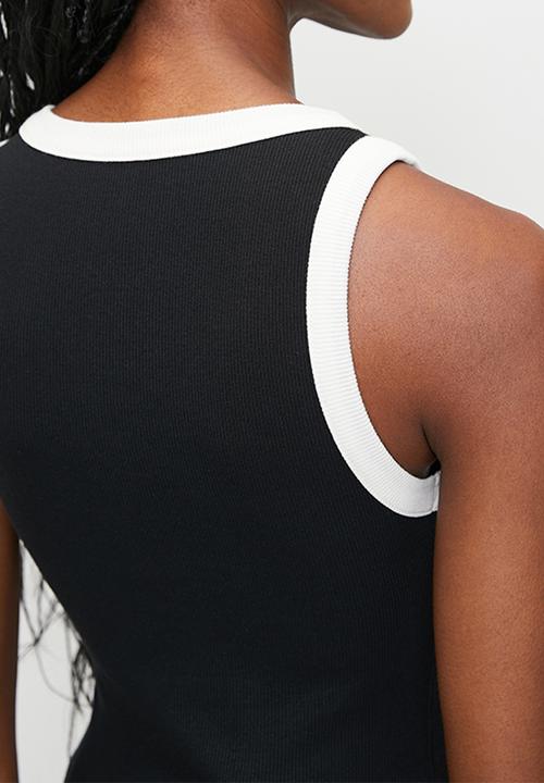 POLO - Wmn Aria Ribbed Sl Tank - Black