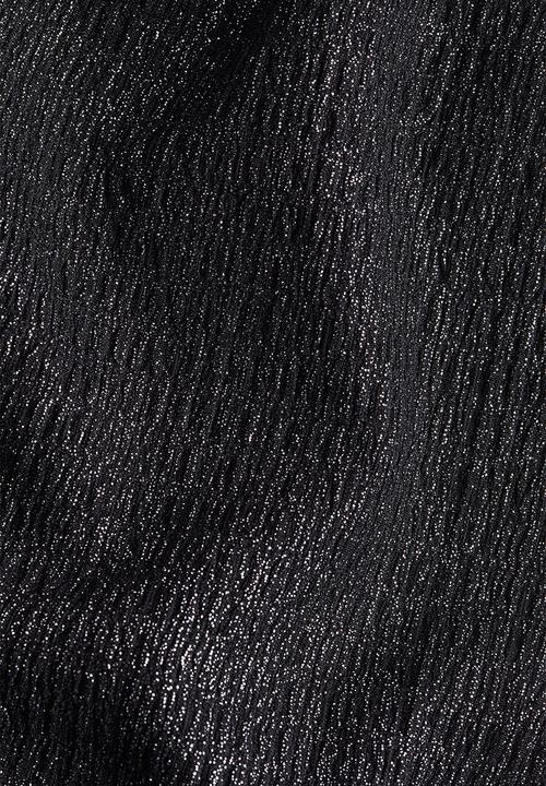 H&M - Smocked flared trousers - black glittery