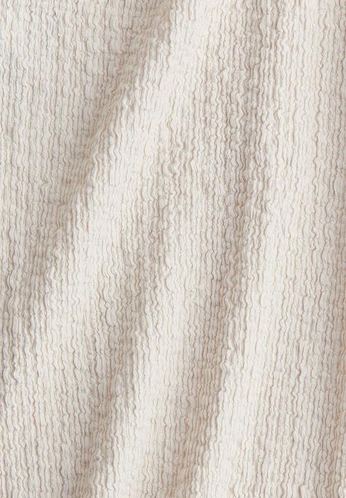 H&M - Overlock-detail crinkled dress - light beige 