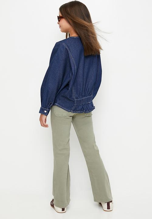 Pop Candy - Denim crew top - blue