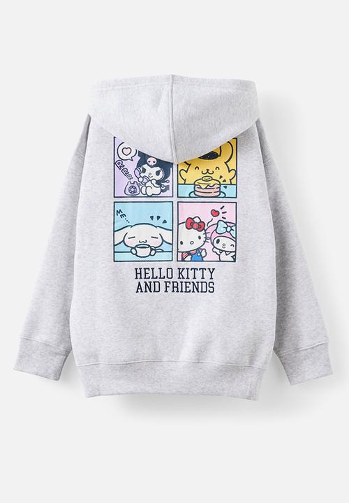 Cotton On - License Sammy Oversized Hoodie - Lcn San Hello Kitty Friends/Grey Marle