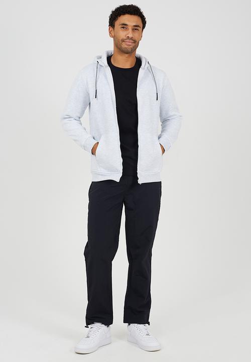Brave Soul - Full Zip Hoodie - Ecru Marl