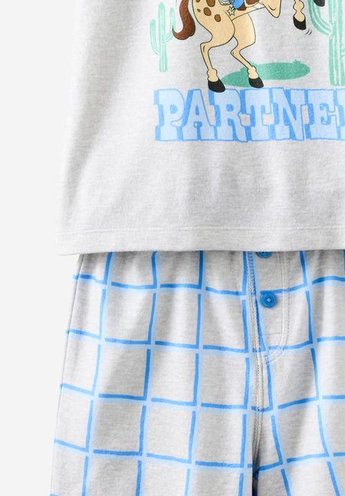 Cotton On - Damon Short Sleeve Pyjama Set License - Lcn Dis Cloud Marle/Partner Mickey