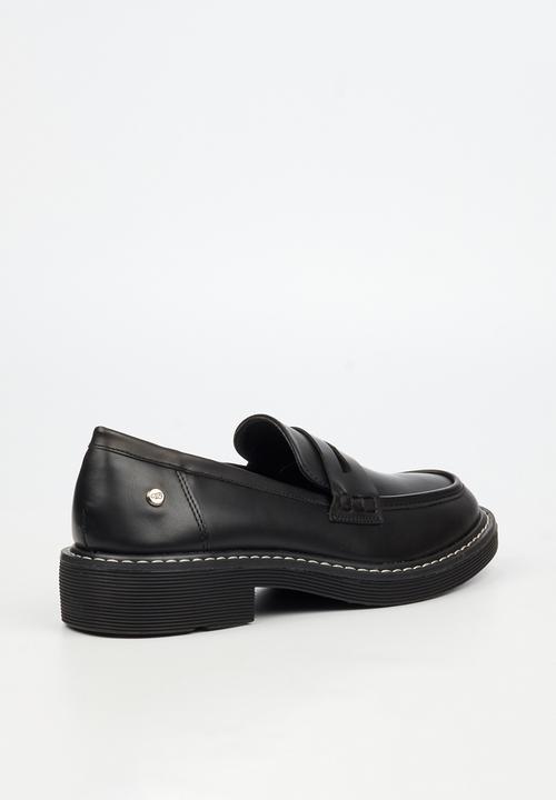 Miss Black - Princeton 5 penny moc derby - black