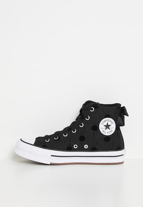 Converse - Chuck Taylor All Star Lift Bow Platform - Black/White/Black