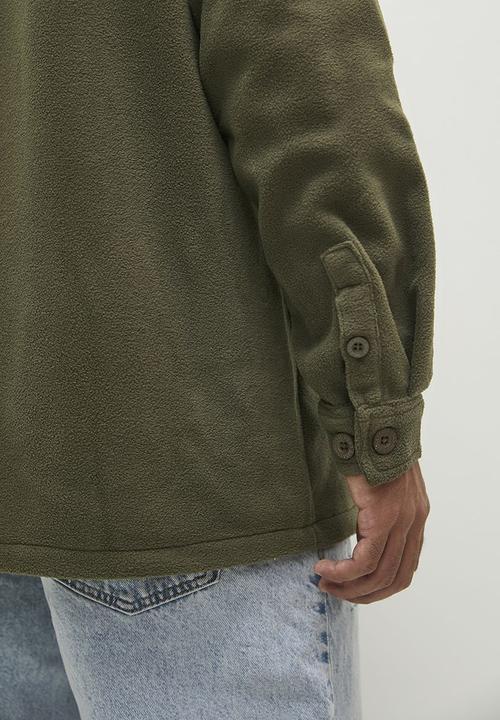 Brave Soul - Fleece Shirt - Khaki