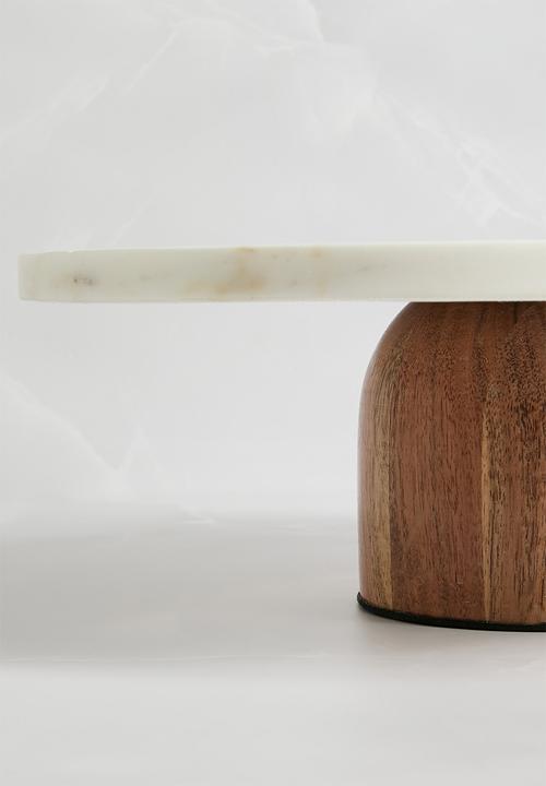 Sixth Floor - Vuro Marble & Wood Stand - White