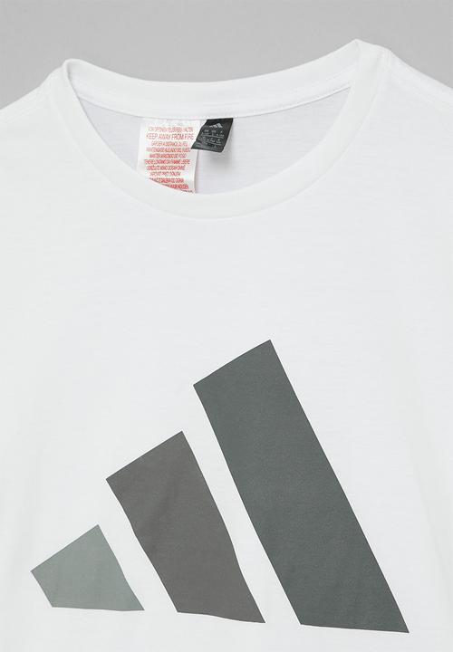 adidas Performance - J Bl Tee 160 S26 - White/Grey Three/Grey Four/Grey Five