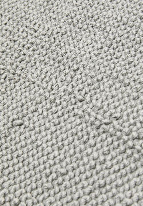 Sixth Floor - Handwoven cotton bathmat - grey