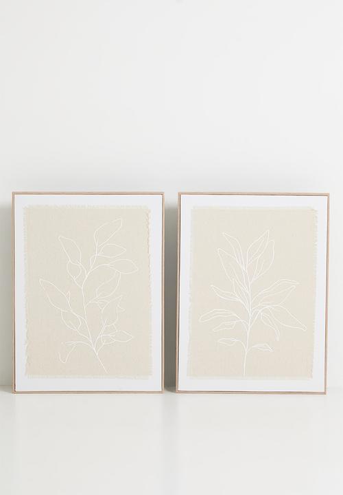 Sixth Floor - Bloom & Fade Set of 2 - Natural Frame
