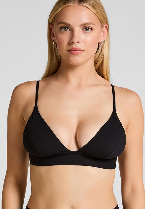 Hunkemoller - Smooth triangle bralette - black