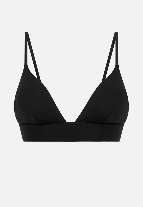 Hunkemoller - Smooth triangle bralette - black