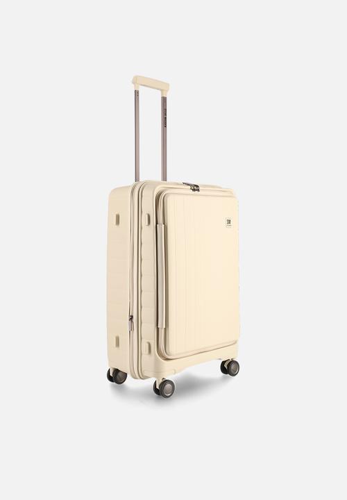 Steve Madden - Manhattan Medium Jet Set Luggage - Cream