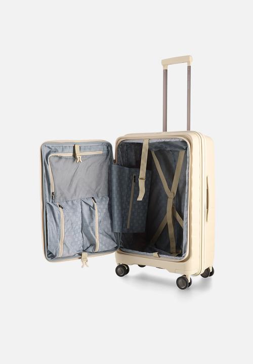 Steve Madden - Manhattan Medium Jet Set Luggage - Cream