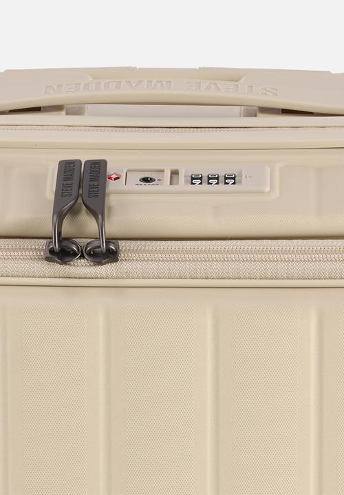 Steve Madden - Manhattan Medium Jet Set Luggage - Cream
